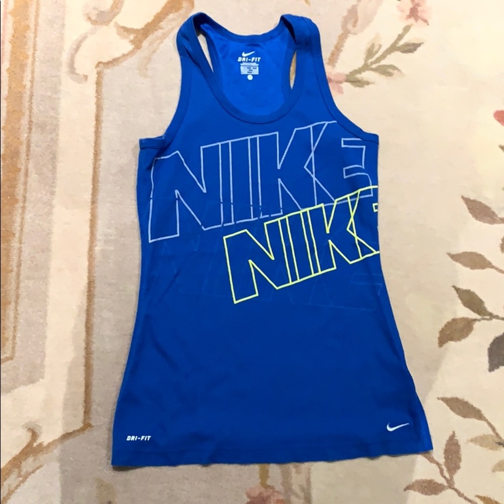 Nike Dri Fit Blue Tank Soze Medium